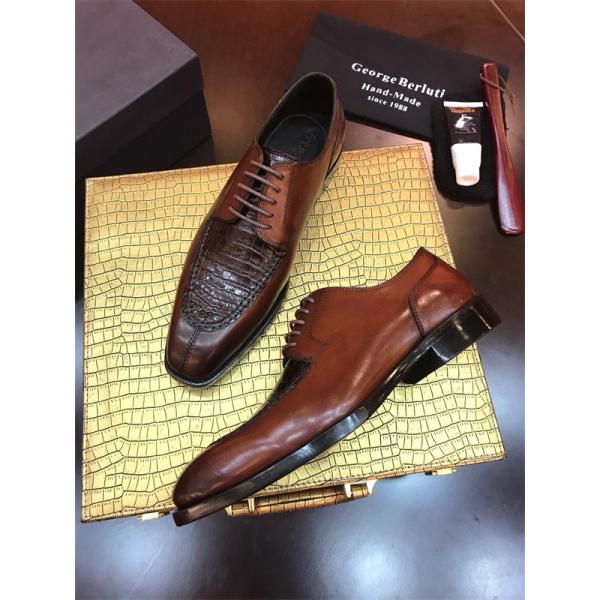 正統 端正 2026新作 定番 レースアップ革靴 Berluti ベルルッティ コピー