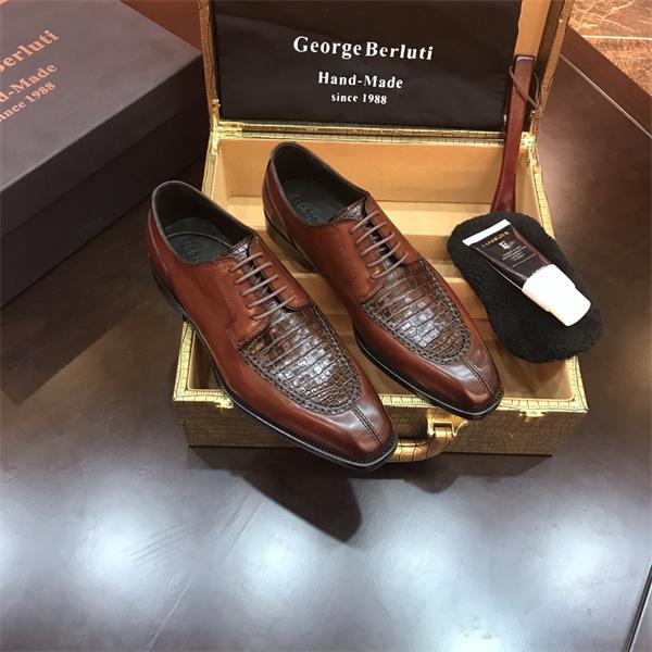 正統 端正 2026新作 定番 レースアップ革靴 Berluti ベルルッティ コピー