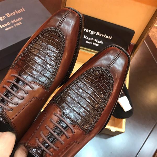 正統 端正 2026新作 定番 レースアップ革靴 Berluti ベルルッティ コピー