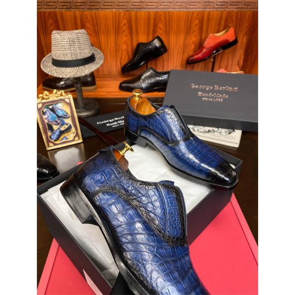 個性 高級 2026新作 限定 クロコ切替ローファー Berluti ベルルッティ コピー