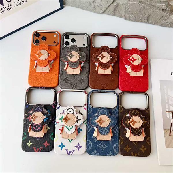 ルイヴィトンLV激安ソフトケース磁吸単体ケースサンフラワー磁吸スタンド付きiPhone用