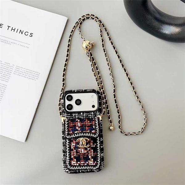 シャネルCHANEL激安ゴールドロックカードポケット付きiPhoneケース