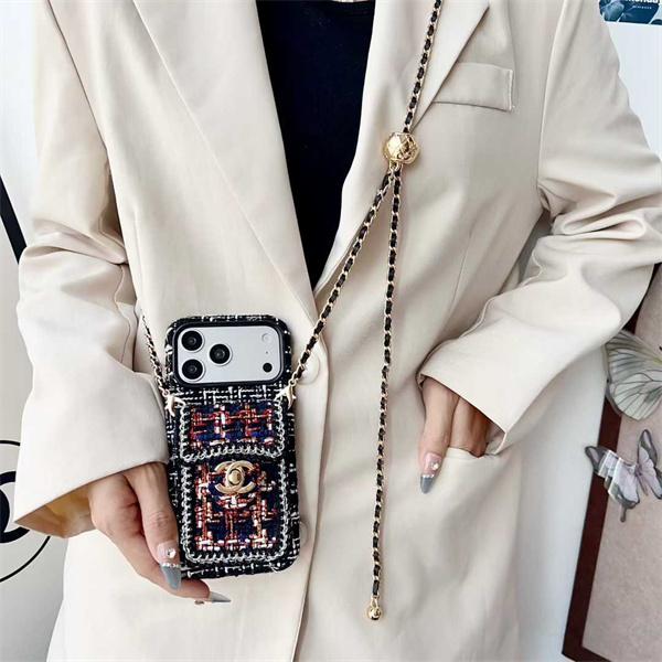 シャネルCHANEL激安ゴールドロックカードポケット付きiPhoneケース