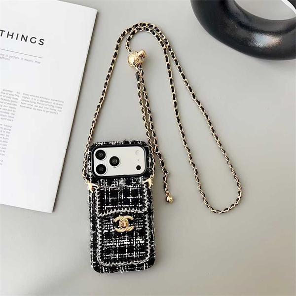 シャネルCHANEL激安ゴールドロックカードポケット付きiPhoneケース