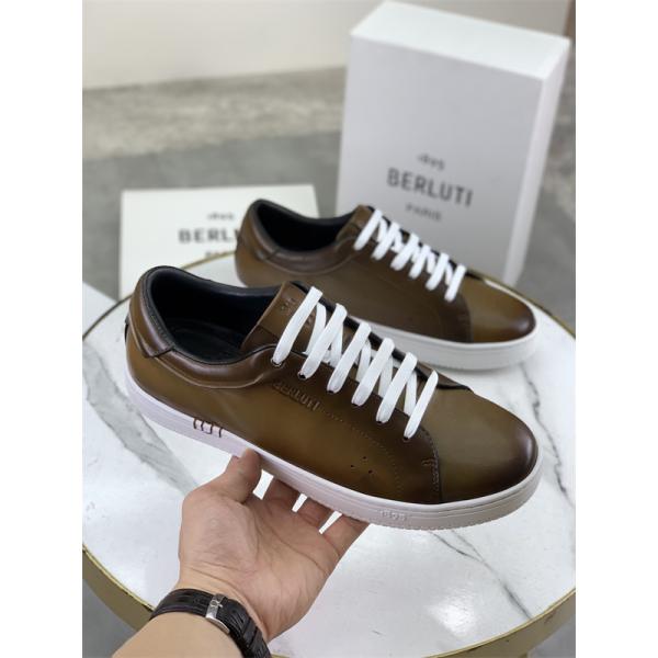 高級 カジュアル Berluti ベルルッティ コピー レザースニーカー 2026新作 売れ筋確定