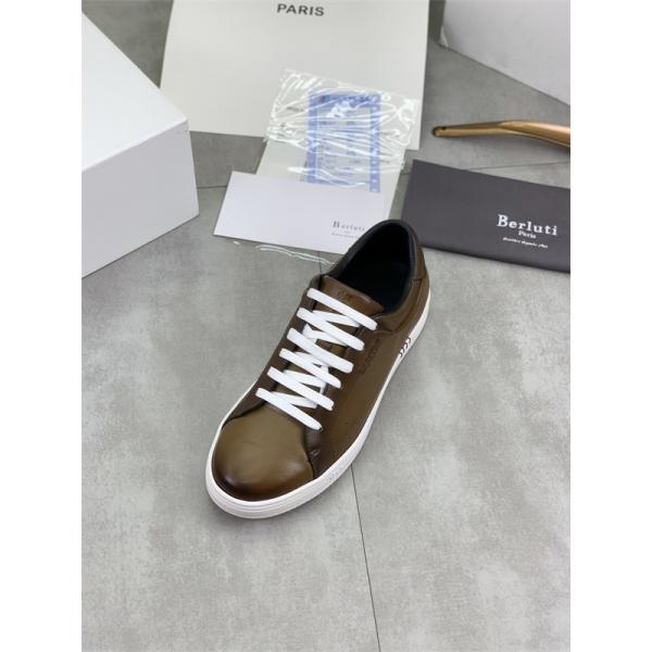 高級 カジュアル Berluti ベルルッティ コピー レザースニーカー 2026新作 売れ筋確定