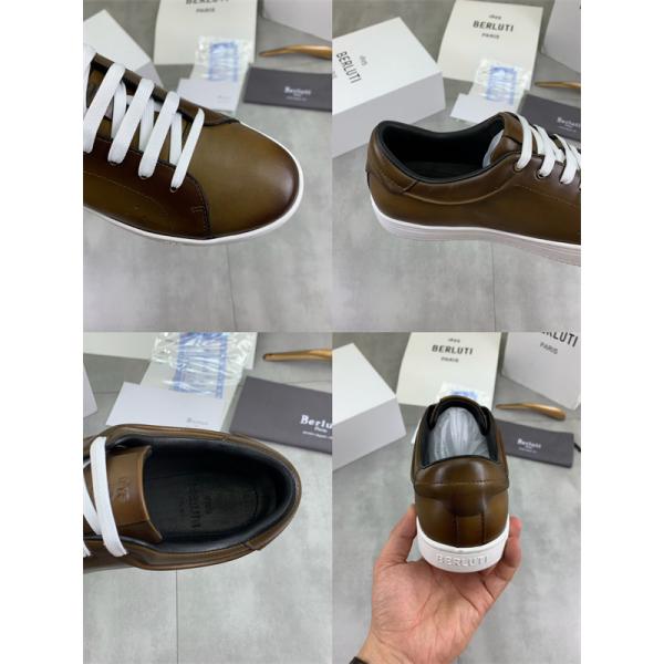 高級 カジュアル Berluti ベルルッティ コピー レザースニーカー 2026新作 売れ筋確定