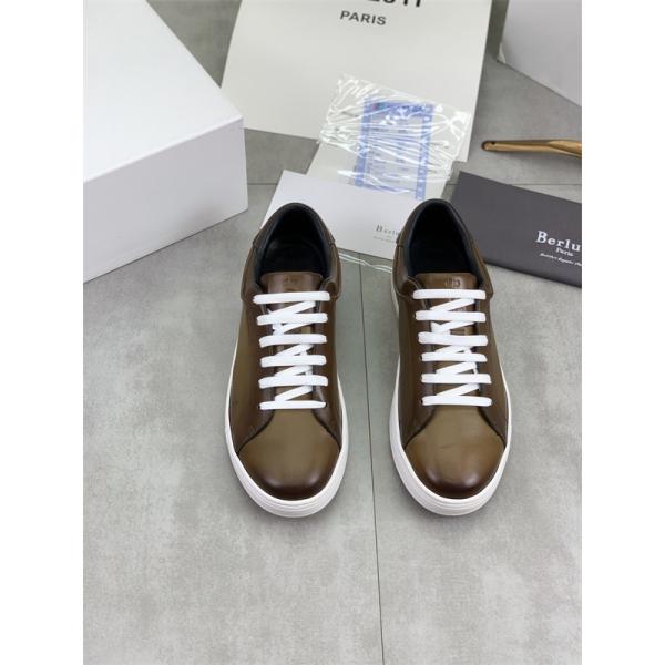 高級 カジュアル Berluti ベルルッティ コピー レザースニーカー 2026新作 売れ筋確定