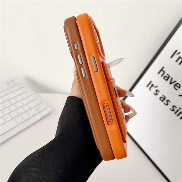 エルメス激安ハウスデザインカード収納iPhone17ケースソフトレザーナッパ調仕様