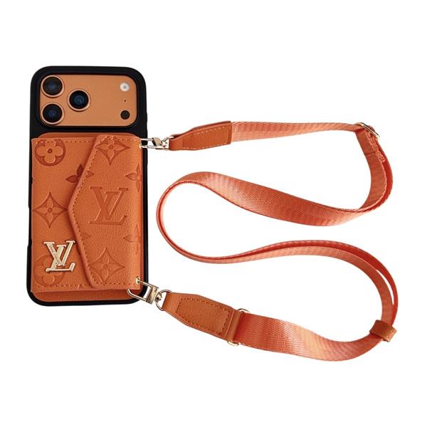 IPHONE17ルイヴィトン激安型押しカード収納ショルダー付きケース