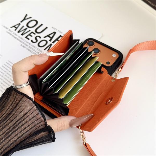 IPHONE17ルイヴィトン激安型押しカード収納ショルダー付きケース