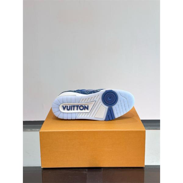 Lv Trainer❤2026トレンドルイヴィトンスニーカーコピー人気ランキングブルー色カジュアルシューズ