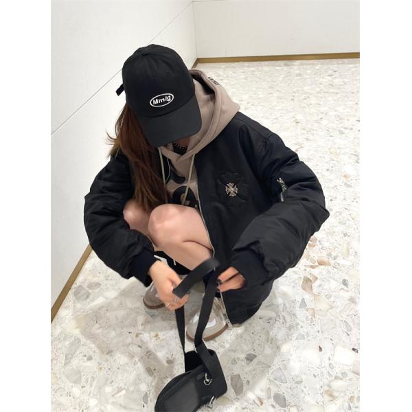 立体刺繍 デザイン性抜群 中綿ブルゾン 防寒性向上 クロムハーツ Chrome Hearts コピー