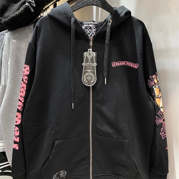 大胆グラフィック パーカー 厚手仕様 ストリート映え クロムハーツ Chrome Hearts コピー