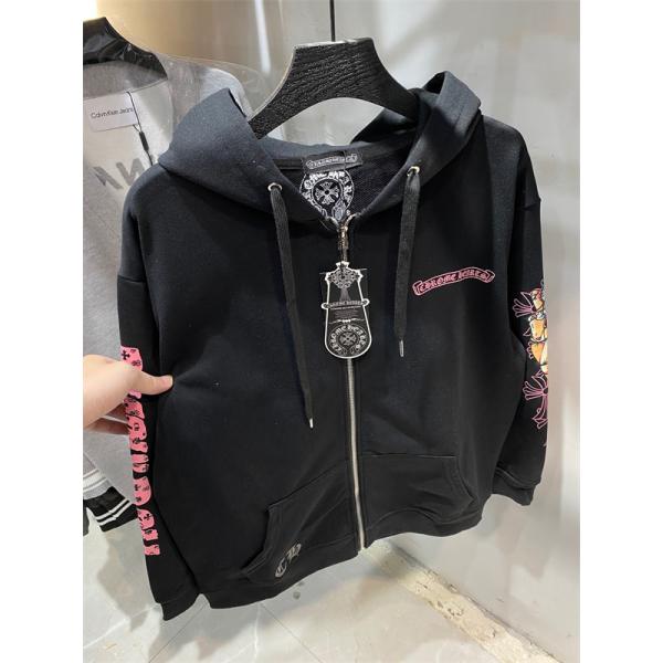 大胆グラフィック パーカー 厚手仕様 ストリート映え クロムハーツ Chrome Hearts コピー