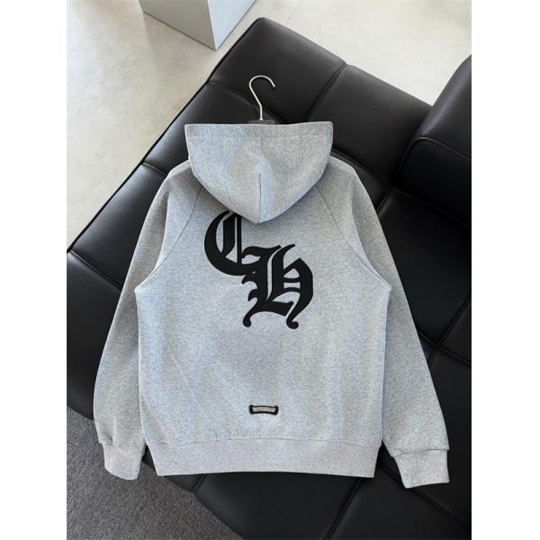 クロムハーツ Chrome Hearts コピー ミニマルクロス刺繍 パーカー シンプル洗練 定番