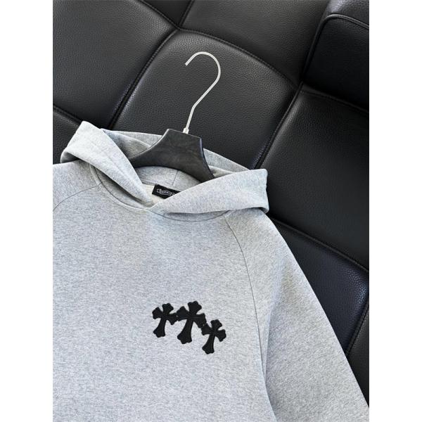 クロムハーツ Chrome Hearts コピー ミニマルクロス刺繍 パーカー シンプル洗練 定番