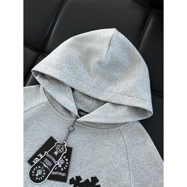 クロムハーツ Chrome Hearts コピー ミニマルクロス刺繍 パーカー シンプル洗練 定番