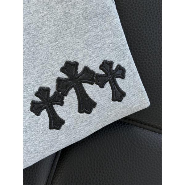 クロムハーツ Chrome Hearts コピー ミニマルクロス刺繍 パーカー シンプル洗練 定番