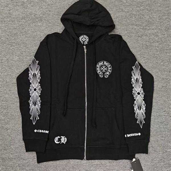 バックロゴ主役 クロムハーツ Chrome Hearts コピー パーカー 存在感抜群 ストリート定番