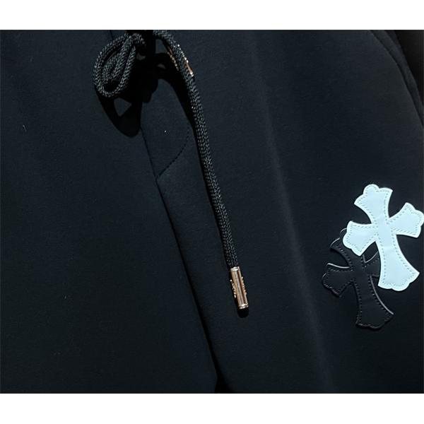 クロムハーツ Chrome Hearts コピー 人気爆発 立体クロスモチーフ 快適フィットスウェットパンツ