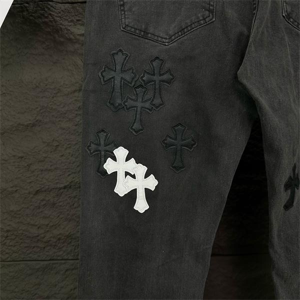 プレミアム品質 上質デニム 2026新作コーデ クロムハーツ Chrome Hearts コピー デニムパンツ