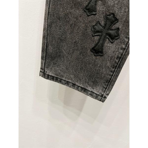 クロムハーツ Chrome Hearts コピー 希少 重厚クロスパッチ 大人向け デニムパンツ