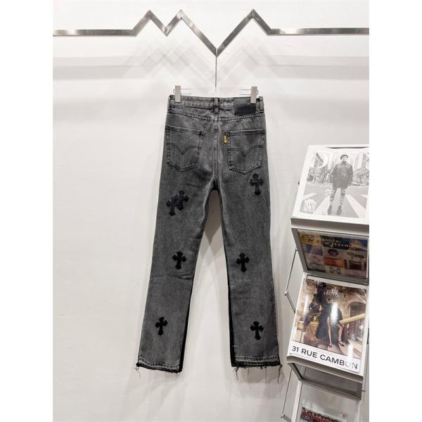 話題 シャープライン 注目新作 クロムハーツ Chrome Hearts コピー デニムパンツ