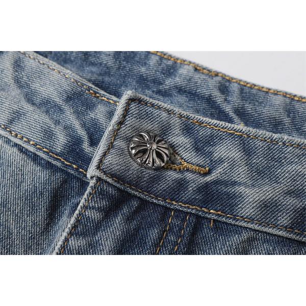 定番人気 オールオーバークロス 万能 デニムパンツ クロムハーツ Chrome Hearts コピー