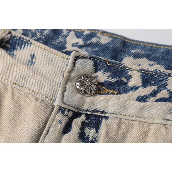 クロムハーツ Chrome Hearts コピー 話題 ブリーチ加工 ダメージ表情 注目新作 デニムパンツ