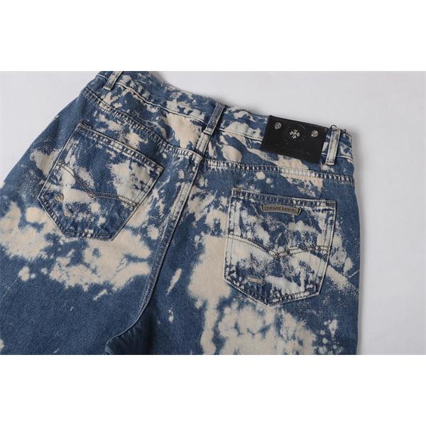 クロムハーツ Chrome Hearts コピー 話題 ブリーチ加工 ダメージ表情 注目新作 デニムパンツ