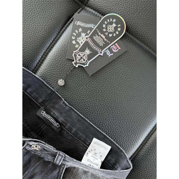 クロムハーツ Chrome Hearts コピー 重厚 無彩トーン 落ち着き印象 デニムパンツ