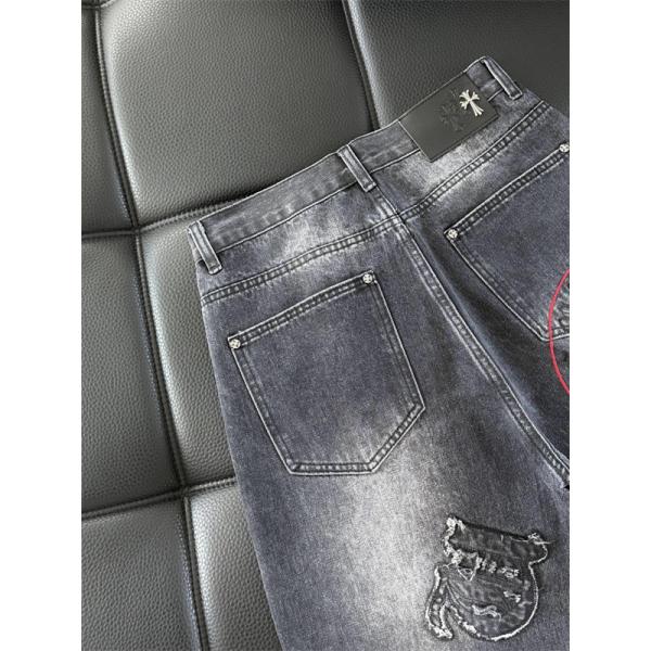 クロムハーツ Chrome Hearts コピー 重厚 無彩トーン 落ち着き印象 デニムパンツ