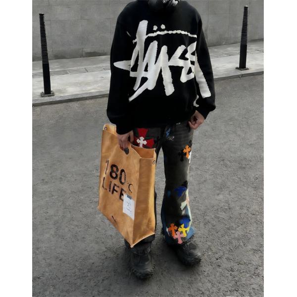 個性派 カラーミックス ストリート映え デニムパンツ クロムハーツ Chrome Hearts コピー