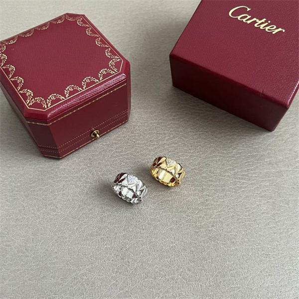 Cartier カルティエ コピー 立体感際立つ ボリュームチェーン リング モード