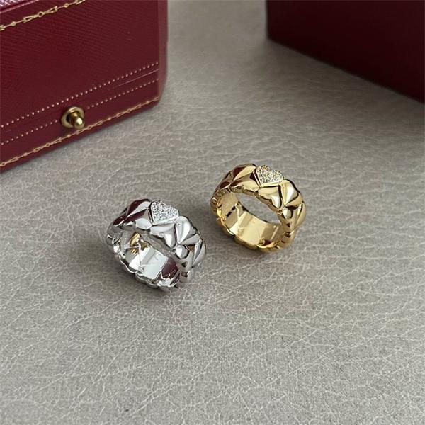 Cartier カルティエ コピー 立体感際立つ ボリュームチェーン リング モード