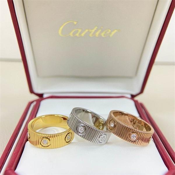 存在感抜群 Cartier カルティエ コピー リブテクスチャー リング 高級 2026新作