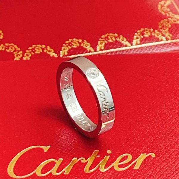 ペア対応 クラシックライン シンプル装飾 リング 定番 Cartier カルティエ コピー
