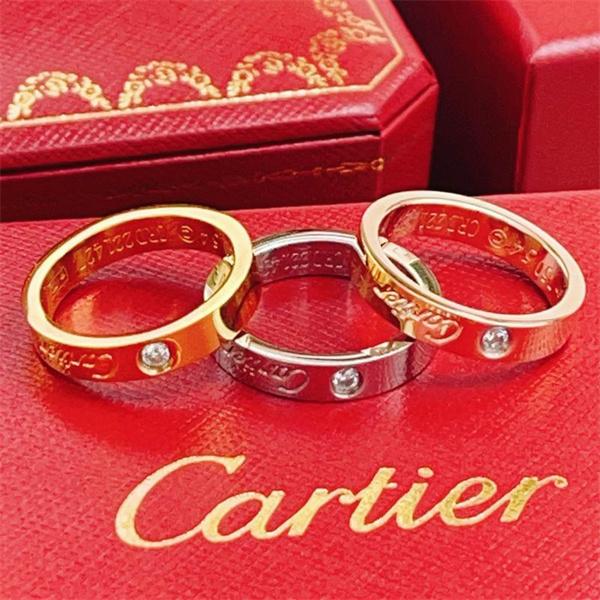ペア対応 クラシックライン シンプル装飾 リング 定番 Cartier カルティエ コピー