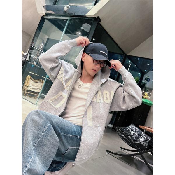 グレー色☆バレンシアガジップアップコピーBALENCIAGA 秋冬流行りコレクション人気