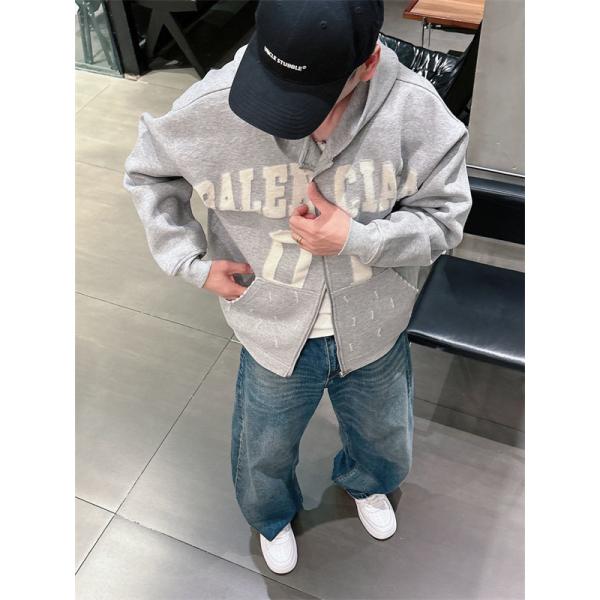 グレー色☆バレンシアガジップアップコピーBALENCIAGA 秋冬流行りコレクション人気