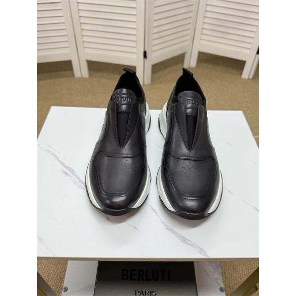 入手困難 2026新作 レザースニーカー 上質 モダン Berluti ベルルッティ コピー