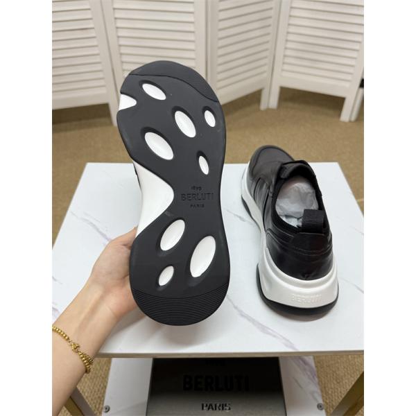 入手困難 2026新作 レザースニーカー 上質 モダン Berluti ベルルッティ コピー
