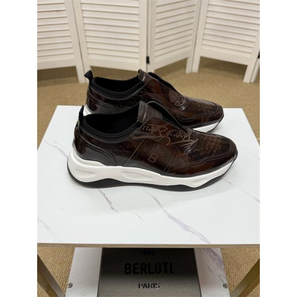 最新モデル ブラウン Berluti ベルルッティ コピー シューズ 個性派 ラグジュアリー