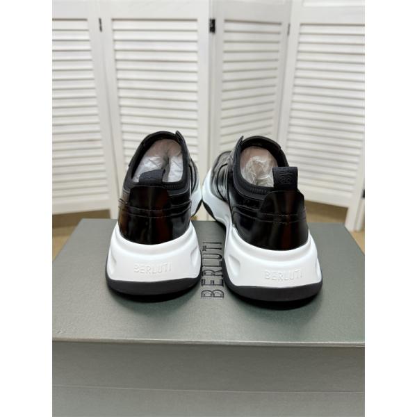 数量限定 ネイビー スニーカー 軽量 スタイリッシュ Berluti ベルルッティ コピー