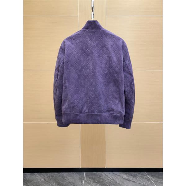 LV 2026春夏SS MONOGRAM ☆☆ルイヴィトンジャケットコピースタイリッシュ☆パープル色