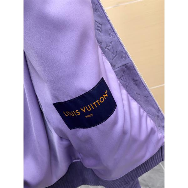 LV 2026春夏SS MONOGRAM ☆☆ルイヴィトンジャケットコピースタイリッシュ☆パープル色