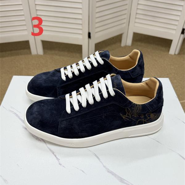 上品 スエード スニーカー 柔和 快適 2026新作 Berluti ベルルッティ スーパーコピー