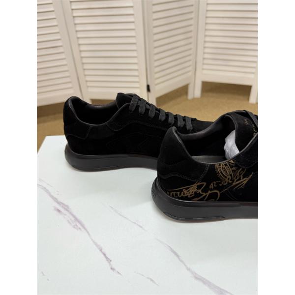 上品 スエード スニーカー 柔和 快適 2026新作 Berluti ベルルッティ スーパーコピー