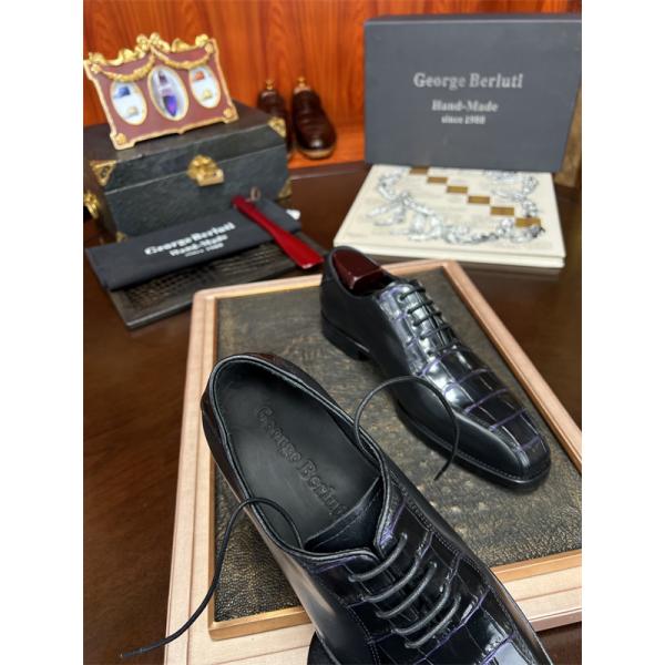 Berluti ベルルッティ コピー 希少仕様 クロコ型押し シューズ 重厚 エレガント